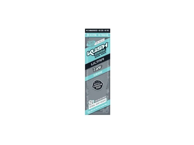 Kush Conical Herbal Wraps - ZERO - 2 Unidades